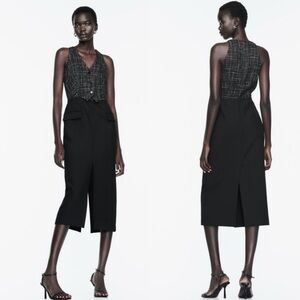 NEW ZARA TWEED Mini Dress- size M